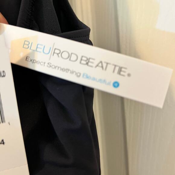 Bleu Rod Beattie Twister High Neck Cut Out One Piece Swimsuit Size 14 MWT - Picture 11 of 12